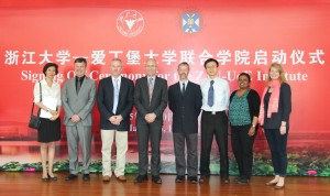 Some of the Edinburgh academics who will deliver the programme in China.